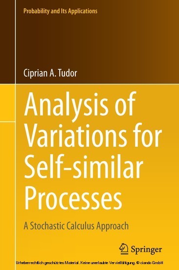 Analysis of Variations for Self-similar Processes main product photo