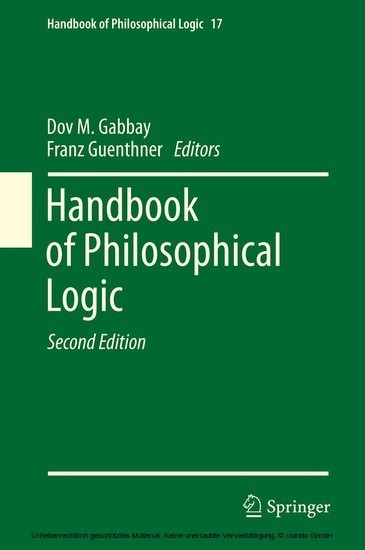 Handbook of Philosophical Logic main product photo