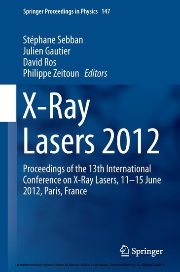 X-Ray Lasers 2012 main product photo