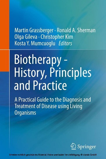 Biotherapy - History, Principles and Practice main product photo