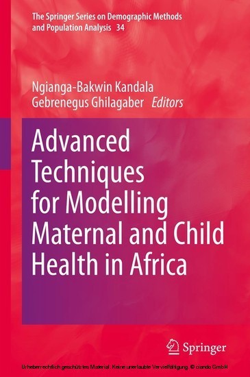 Advanced Techniques for Modelling Maternal and Child Health in Africa main product photo