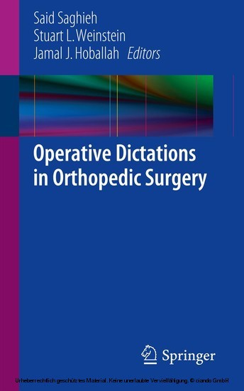 Operative Dictations in Orthopedic Surgery main product photo