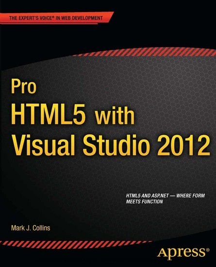 Pro HTML5 with Visual Studio 2012 main product photo
