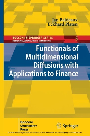 Functionals of Multidimensional Diffusions with Applications to Finance main product photo