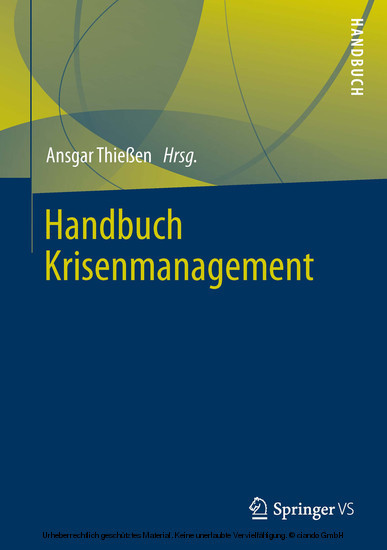 Handbuch Krisenmanagement main product photo