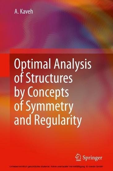 Optimal Analysis of Structures by Concepts of Symmetry and Regularity main product photo