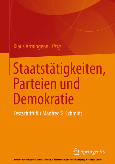 Staatstätigkeiten, Parteien und Demokratie main product photo