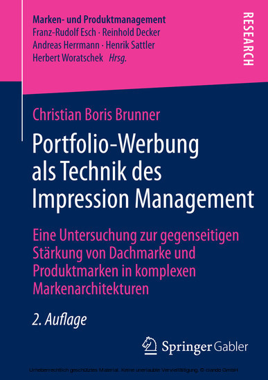 Portfolio-Werbung als Technik des Impression Management main product photo