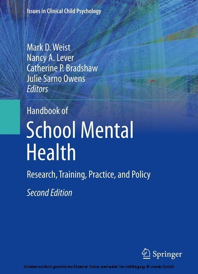 Handbook of School Mental Health main product photo