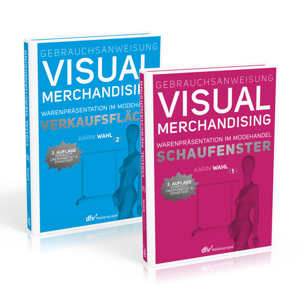 Gebrauchsanweisung Visual Merchandising Band 1 Schaufenster und Band 2 Verkaufsfläche im Set main product photo