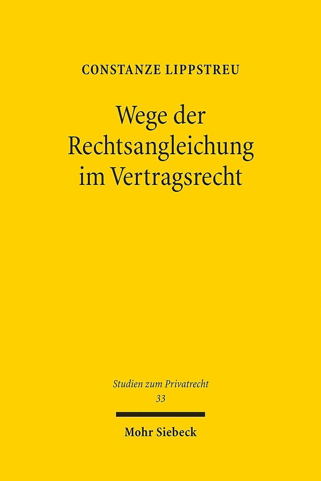 Wege der Rechtsangleichung im Vertragsrecht main product photo