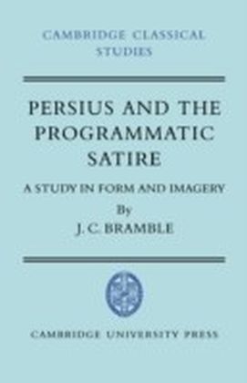 Persius and the Programmatic Satire main product photo