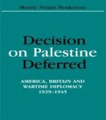 Decision on Palestine Deferred