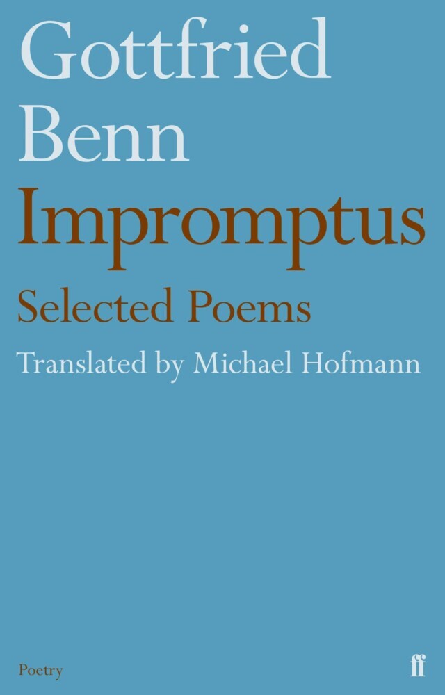 Gottfried Benn - Impromptus main product photo