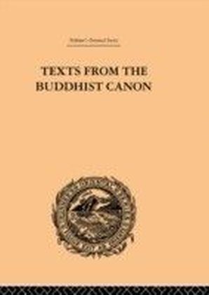 Texts from the Buddhist Canon