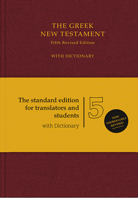 The Greek New Testament, m. griechisch-englischem Wörterbuch, roter Einband main product photo