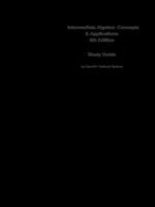 eStudy Guide for: Intermediate Algebra: Concepts & Applications by Marvin L. Bittinger