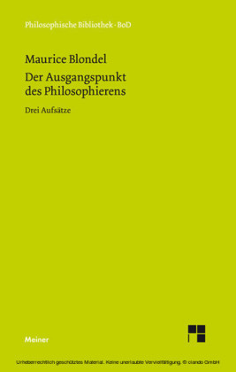 Der Ausgangspunkt des Philosophierens