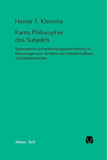 Kants Philosophie des Subjekts main product photo