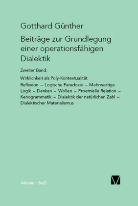Beiträge zur Grundlegung einer operationsfähigen Dialektik (II)
