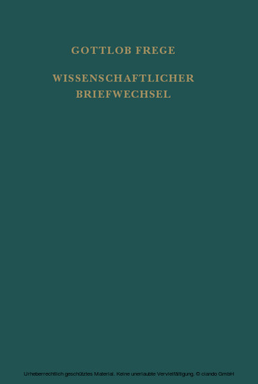 Nachgelassene Schriften und Wissenschaftlicher Briefwechsel. Zweiter Band main product photo