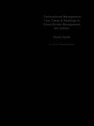 eStudy Guide for: Transnational Management: Text, Cases & Readings in CrossBorder Management by Christopher Bartlett