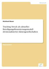 Tracking Strock als aktuelles Beteiligungsfinanzierungsmodell divisionalisierter Aktiengesellschaften