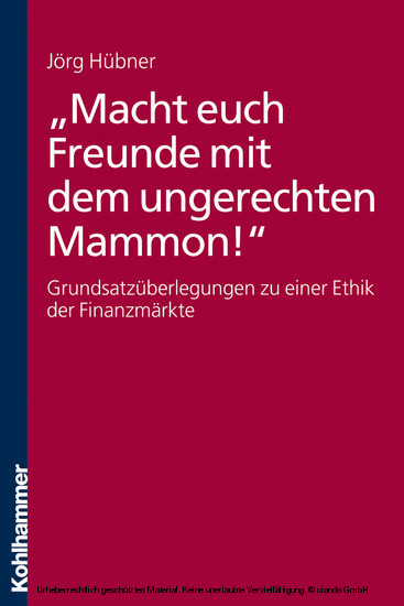'Macht euch Freunde mit dem ungerechten Mammon!' main product photo