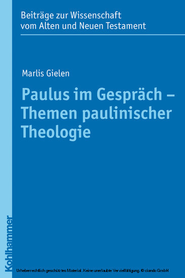 Paulus im Gespräch - Themen paulinischer Theologie main product photo