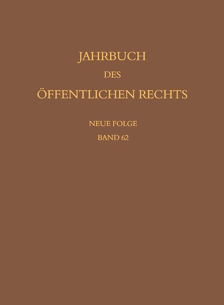 Jahrbuch des öffentlichen Rechts der Gegenwart. Neue Folge main product photo