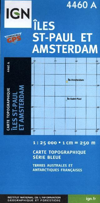 IGN Karte, Carte de randonnée (et plein air) Saint-Paul und Amsterdam main product photo