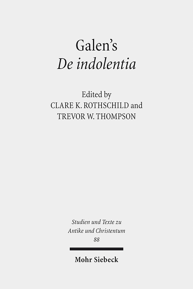 Galen's De indolentia main product photo