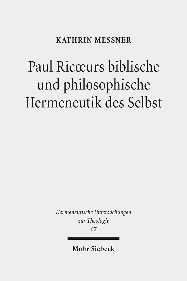 Paul Ricoeurs biblische und philosophische Hermeneutik des Selbst main product photo