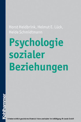 Psychologie sozialer Beziehungen
