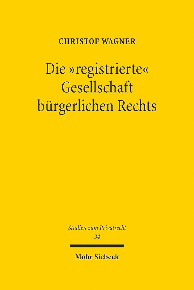 Die "registrierte" Gesellschaft bürgerlichen Rechts main product photo