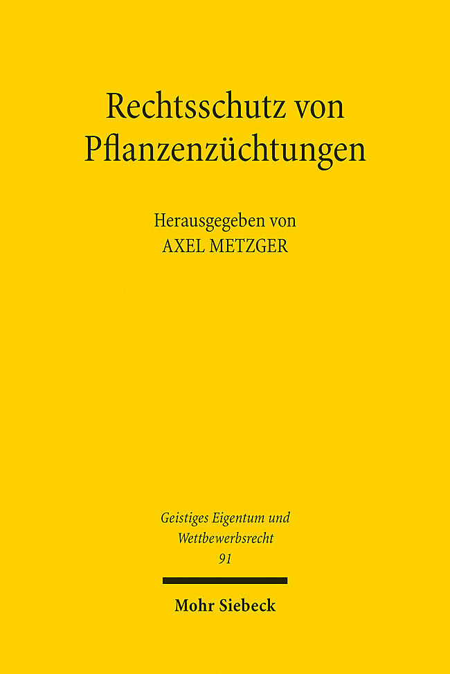 Rechtsschutz von Pflanzenzüchtungen main product photo