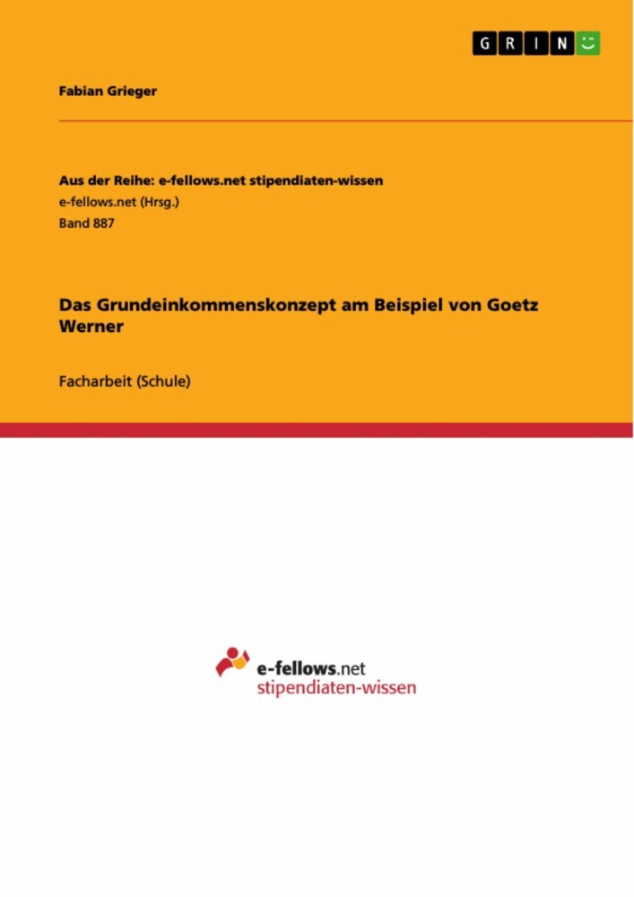 Das Grundeinkommenskonzept am Beispiel von Goetz Werner main product photo
