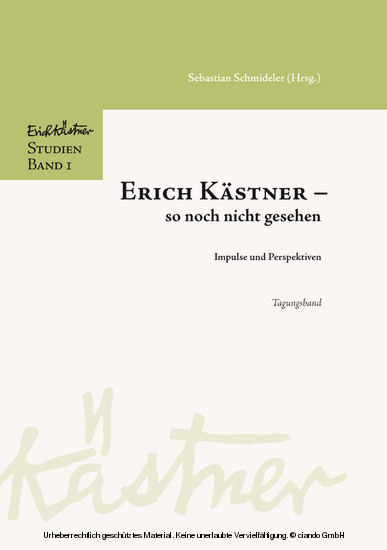Erich Kästner - so noch nicht gesehen main product photo