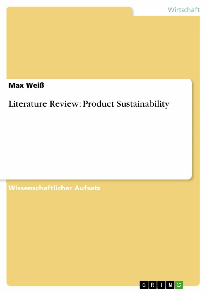 Literature Review: Product Sustainability main product photo