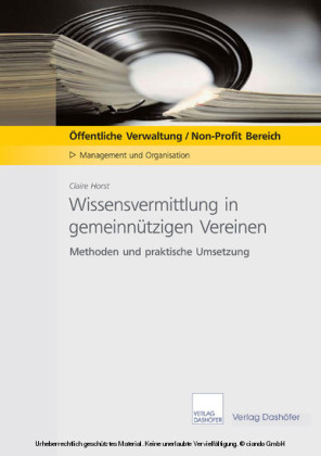 Wissensvermittlung in gemeinnützigen Vereinen - Download PDF