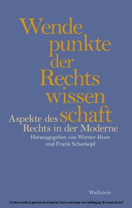 Wendepunkte der Rechtswissenschaft