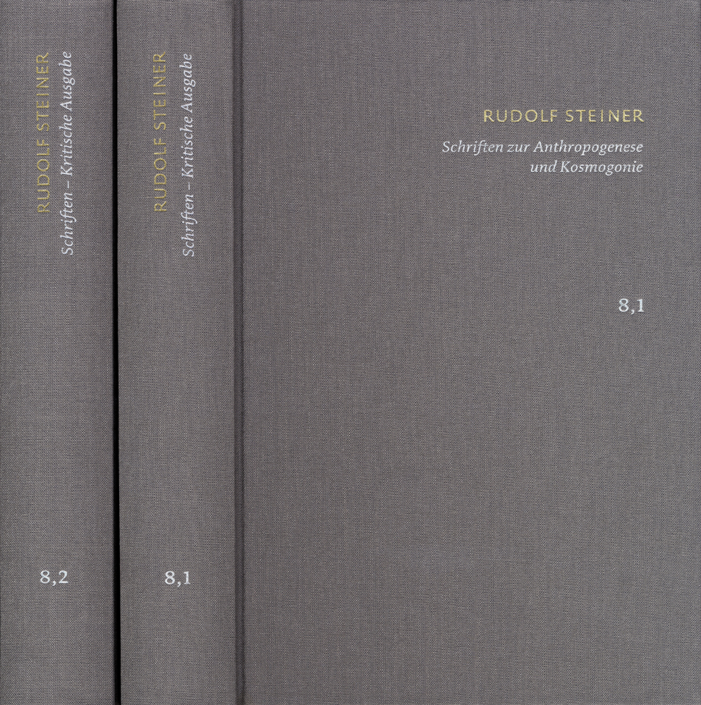 Rudolf Steiner: Schriften. Kritische Ausgabe / Band 8,1-2: Schriften zur Anthropogenese und Kosmogonie, 2 Teile main product photo