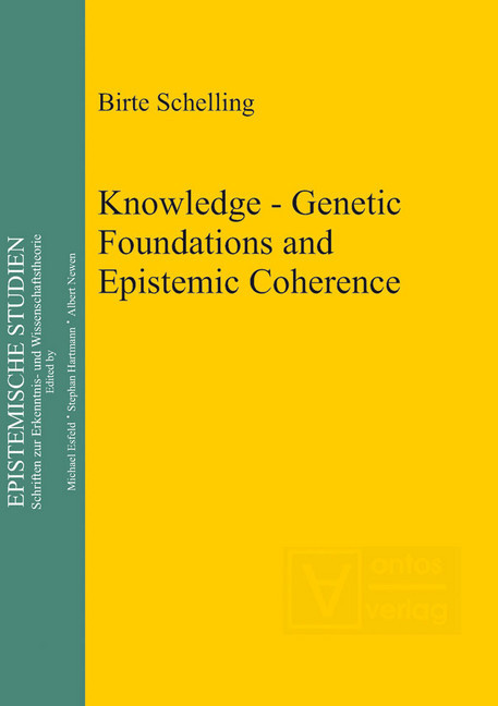 Knowledge - Genetic Foundations and Epistemic Coherence main product photo