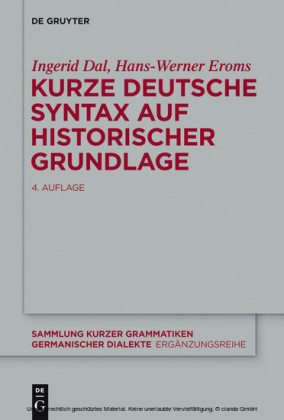 Kurze deutsche Syntax auf historischer Grundlage