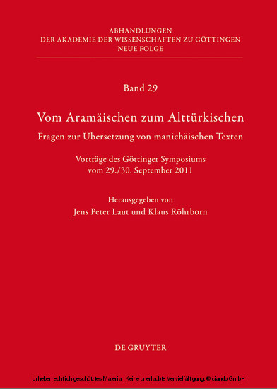 Vom Aramäischen zum Alttürkischen main product photo