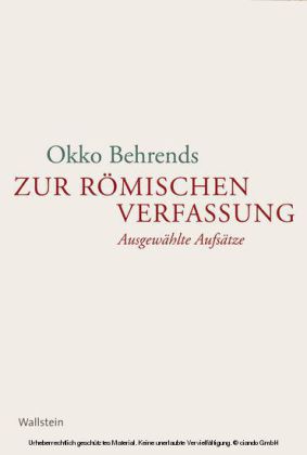 Zur römischen Verfassung