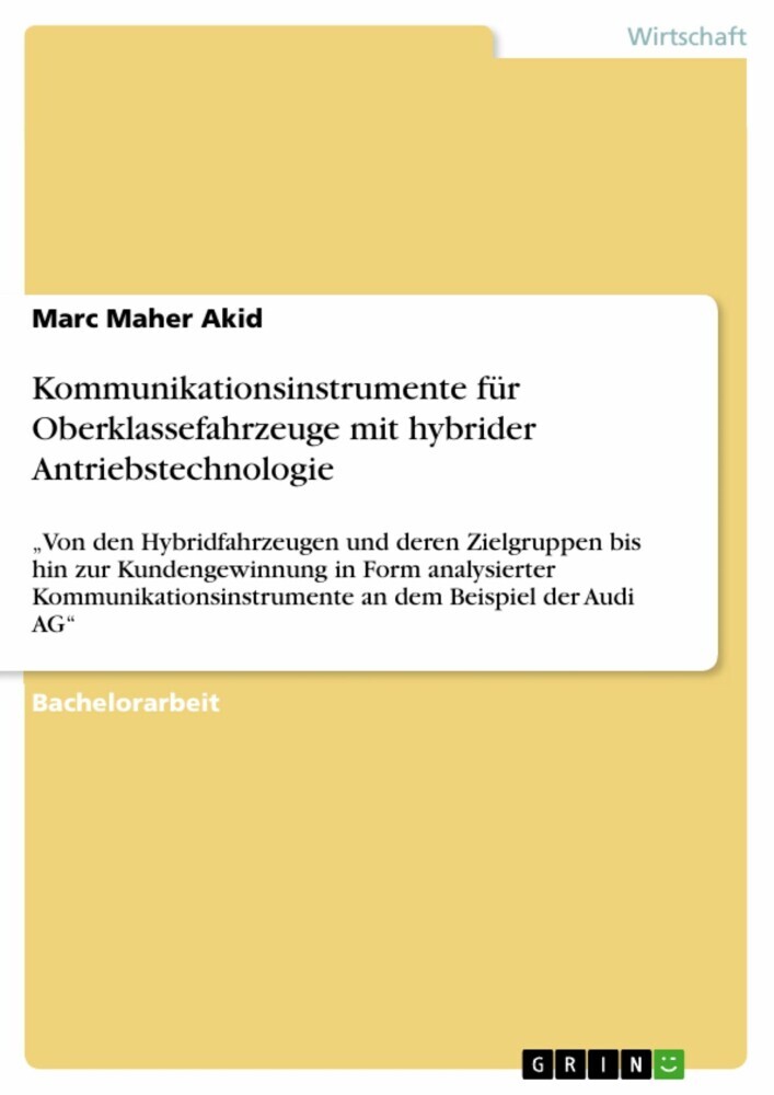 Kommunikationsinstrumente für Oberklassefahrzeuge mit hybrider Antriebstechnologie main product photo
