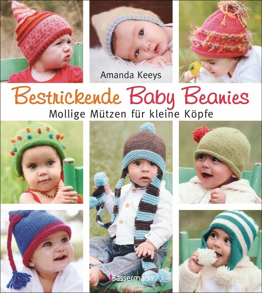 Bestrickende Baby Beanies. Mollige Mützen für kleine Köpfe main product photo