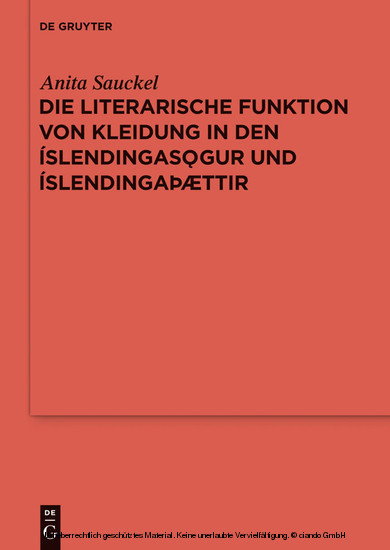 Die literarische Funktion von Kleidung in den Íslendingasögur und Íslendingaþættir main product photo