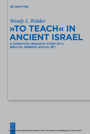 'To Teach' in Ancient Israel main product photo